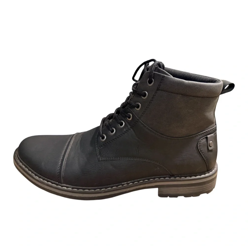 Perry Ellis Redding Men’s Cap Toe Lace Up Ankle Boots Size 12