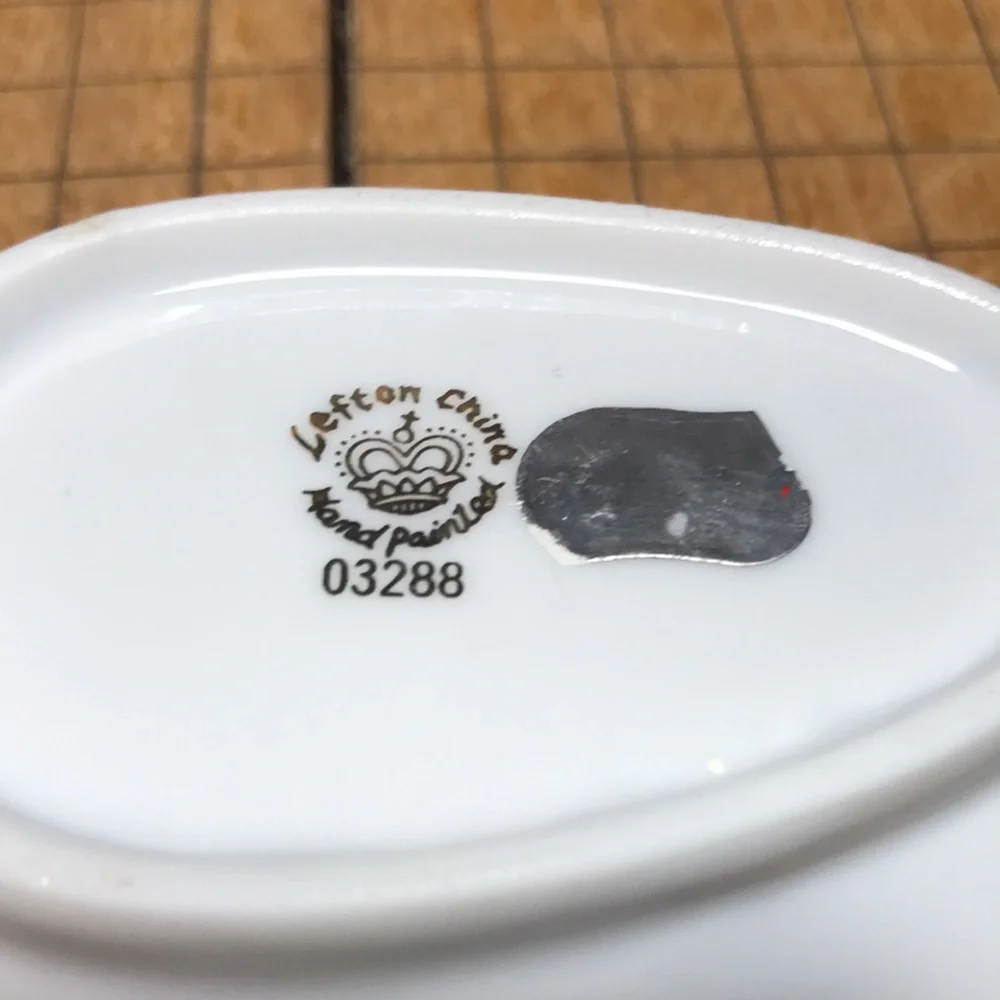 Lefton white floral