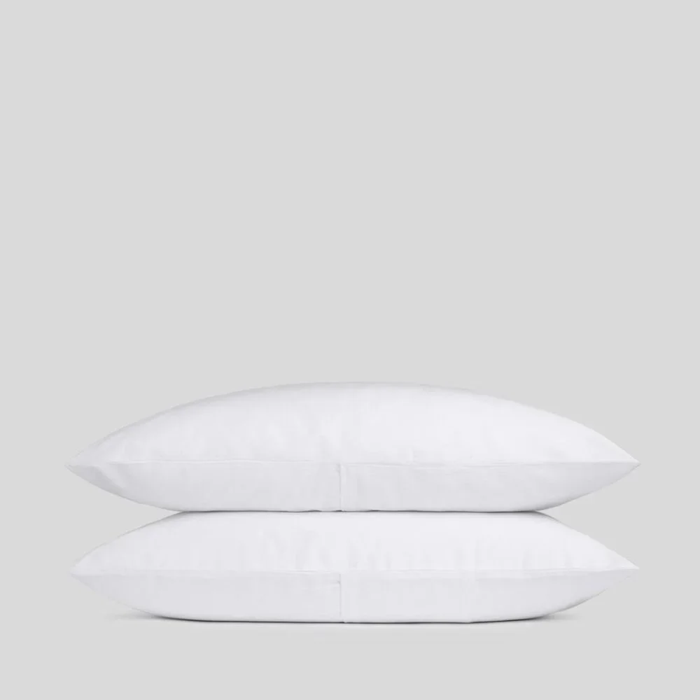 NEW PARACHUTE Home Brushed Cotton Back Envelope Pillowcase Set – White