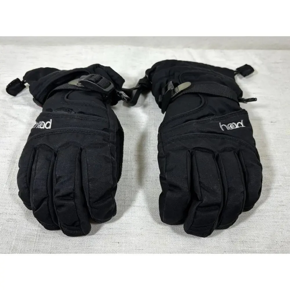 HEAD Youth Ski Gloves M Medium Black Waterproof Winter Snowboard