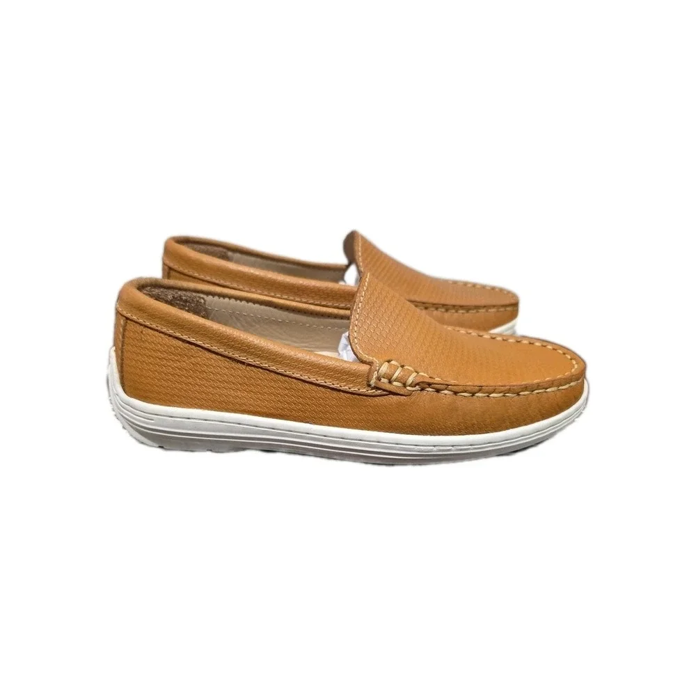 Driver Club Usa Size 13.5 Kid San Diego Mocassins, Tan Napa