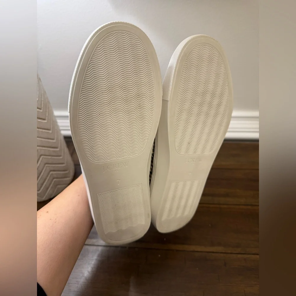 J. Crew Women’s Plaid slip-on sneakers Sz 7