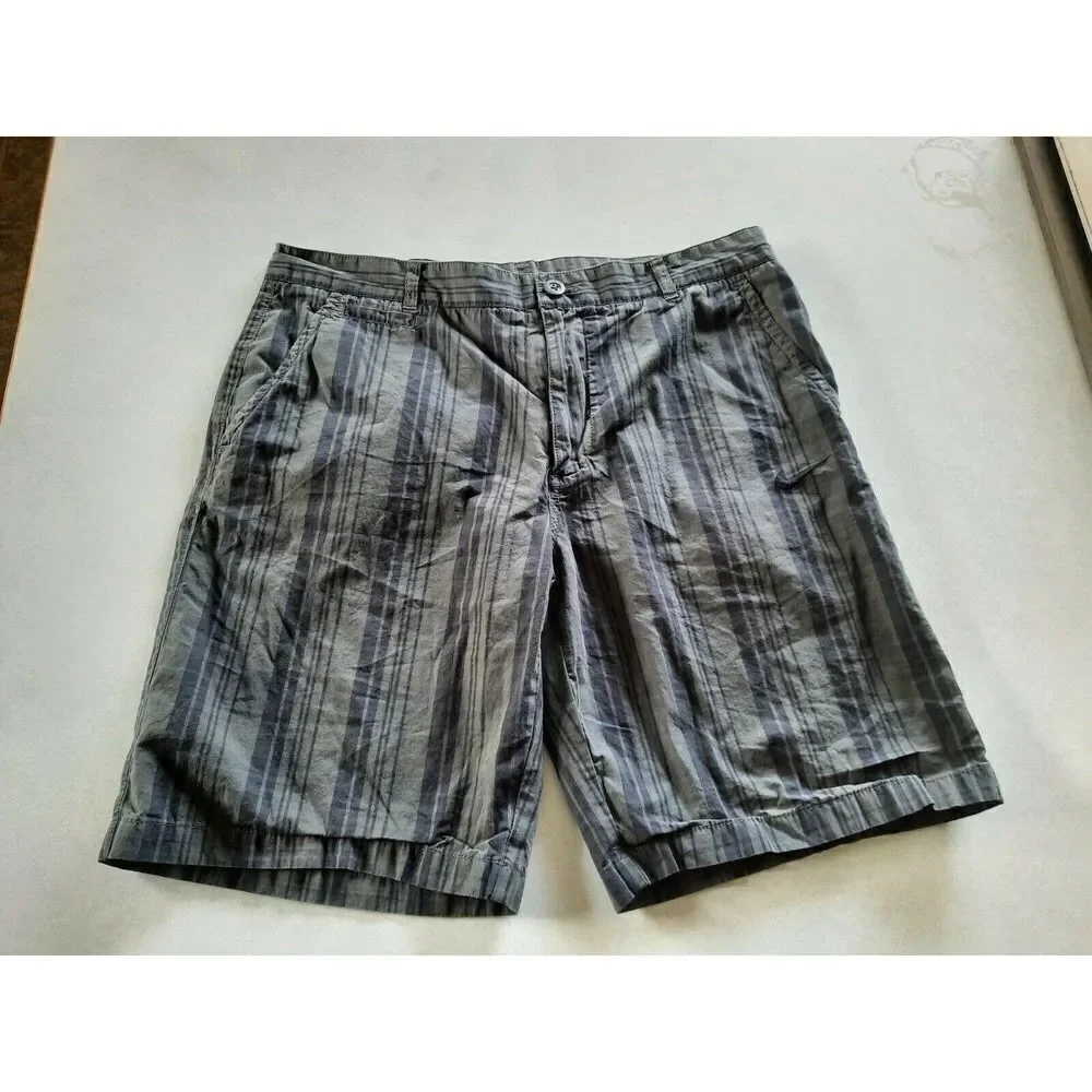 Nike Mens Green Black Striped Golf Shorts Drifit Dri Fit Sz 36 Nike Fit Dry
