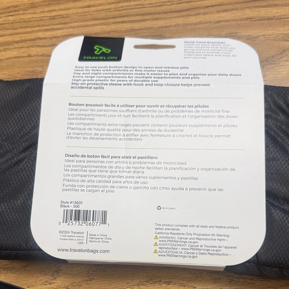 Travelon compact pill