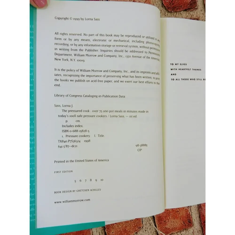 Cookbook pressured cook