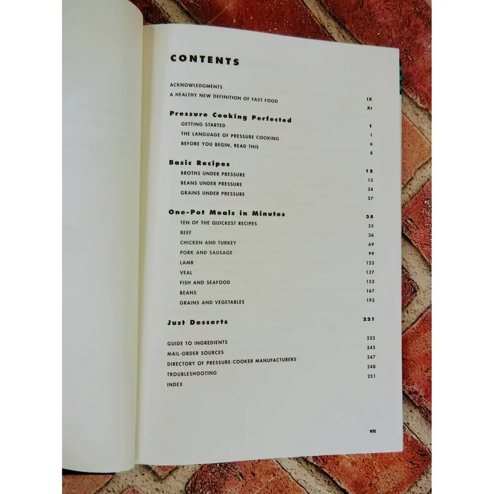 Cookbook pressured cook