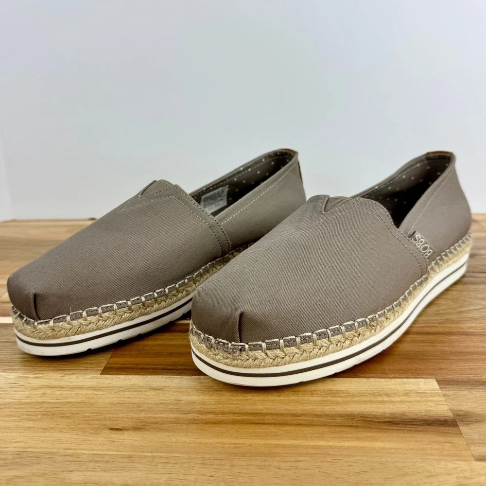 BOBS from Skechers Women's Espadrille Slip On Casual‎ Comfort Shoes