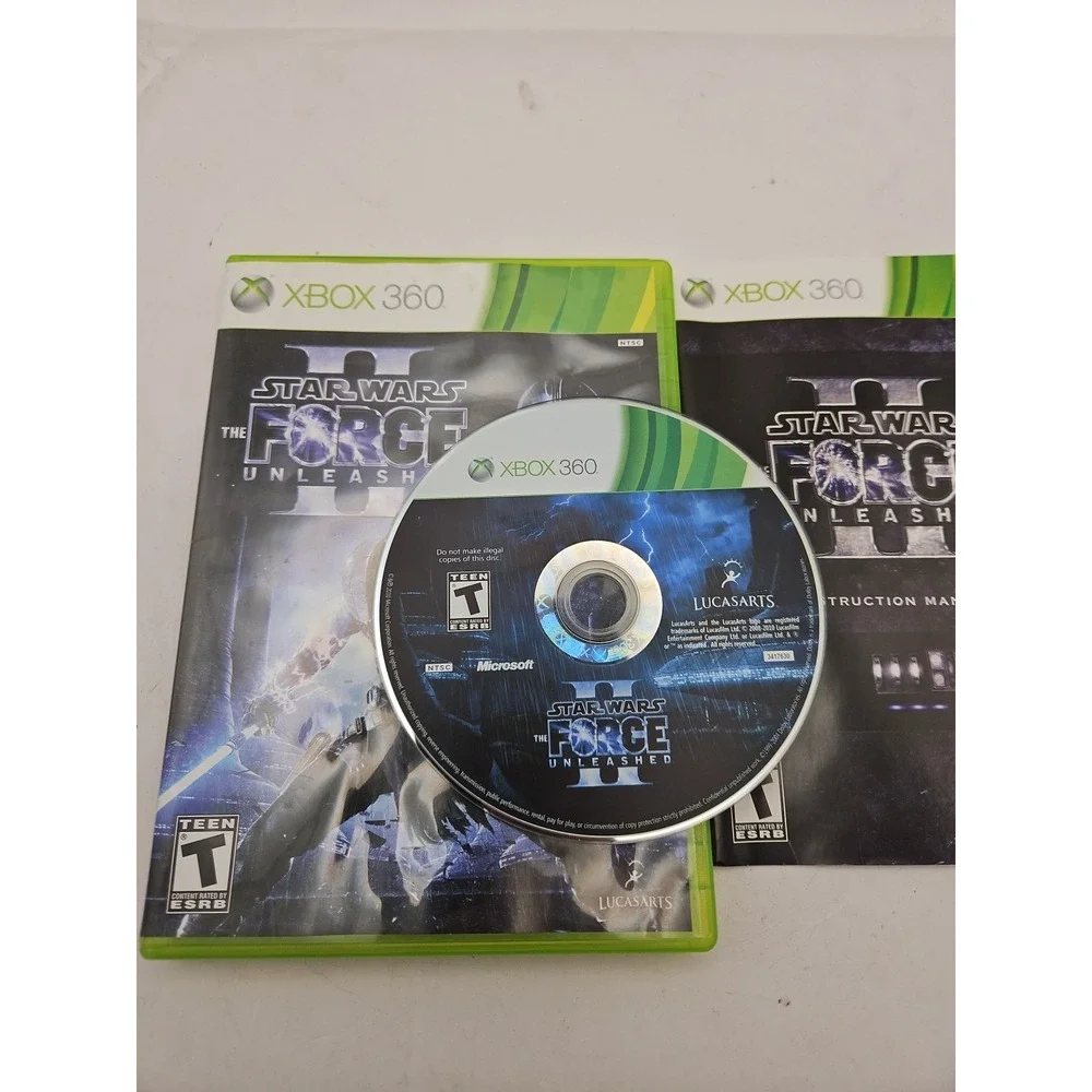 Star Wars: The Force Unleashed II (Xbox 360, 2010) Complete CIB Manual - GOOD