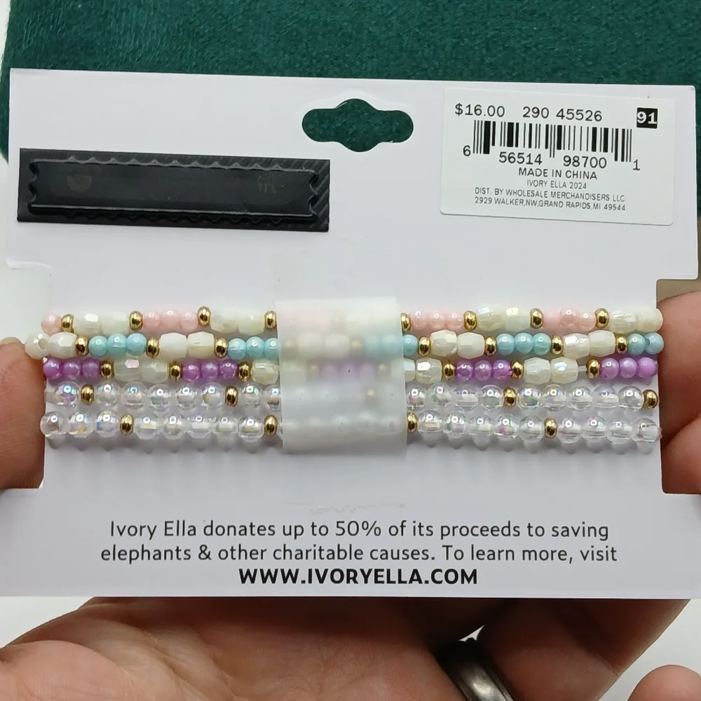 Ivory Ella Pastel Beaded Kids Bracelet Set