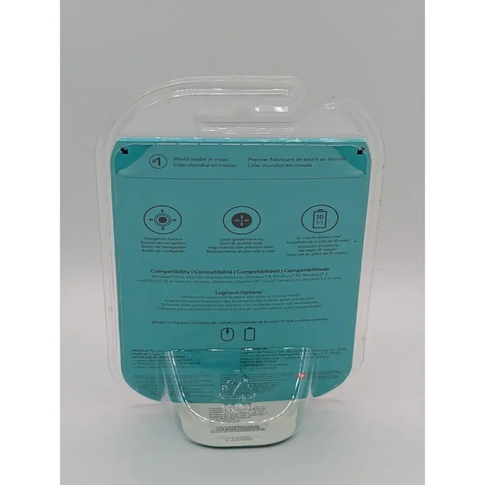 Logitech Bluetooth Wireless Mouse Windows/Mac Navigation Button 910-0005752 New