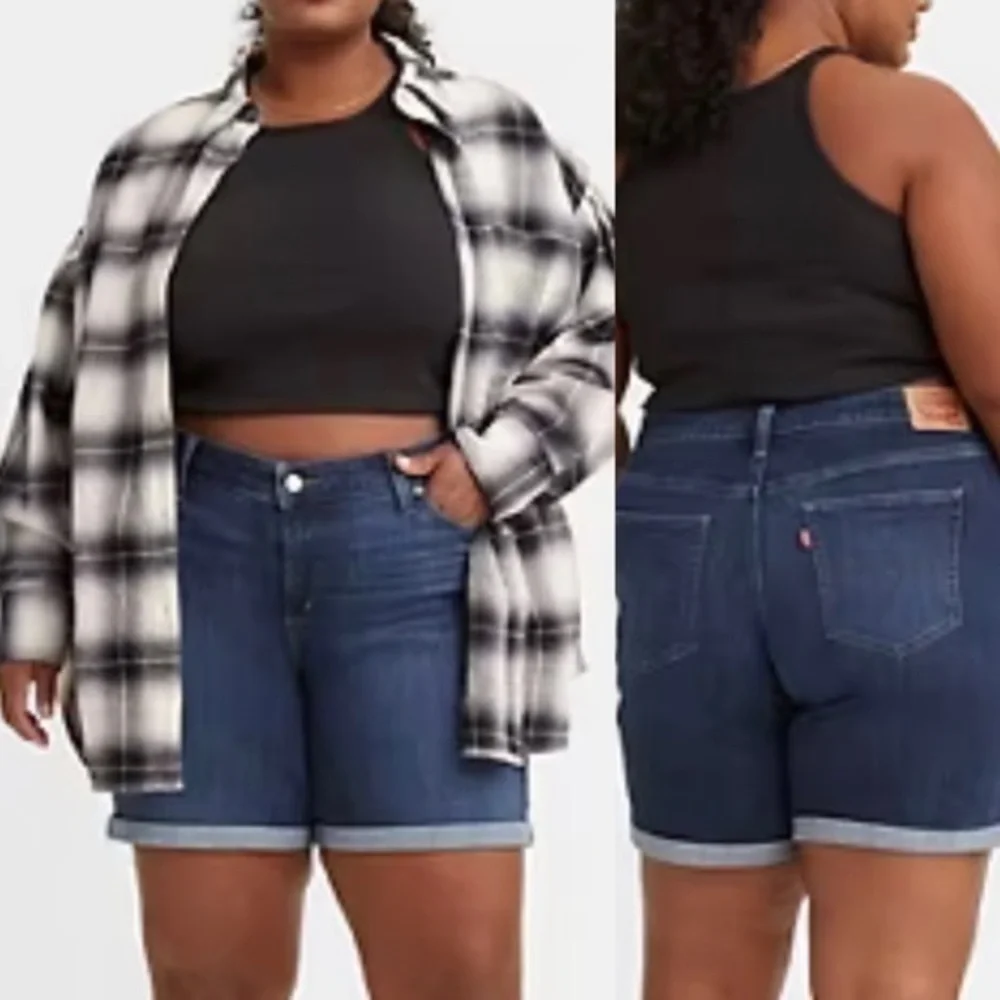 NWT Levis size 20W mid length jean shorts