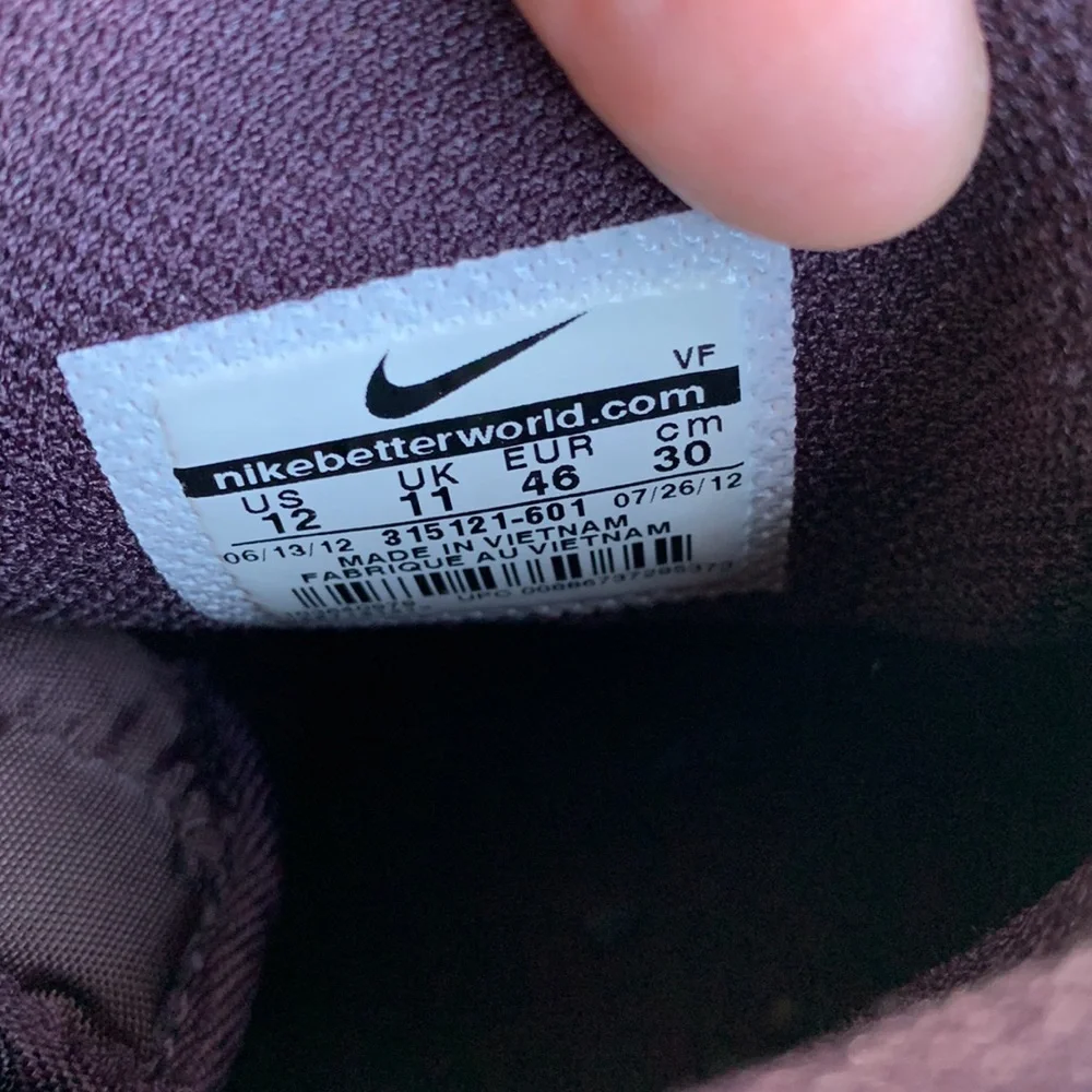 Nike Air Force 1 High ’07 Men’s Size 12 Port‎ Wine Suede Basketball Sneakers