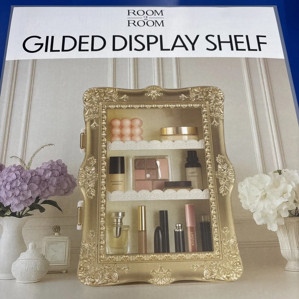 Room2Room Gilded Display Shelf Gold Five Below TikTok Viral Brand New