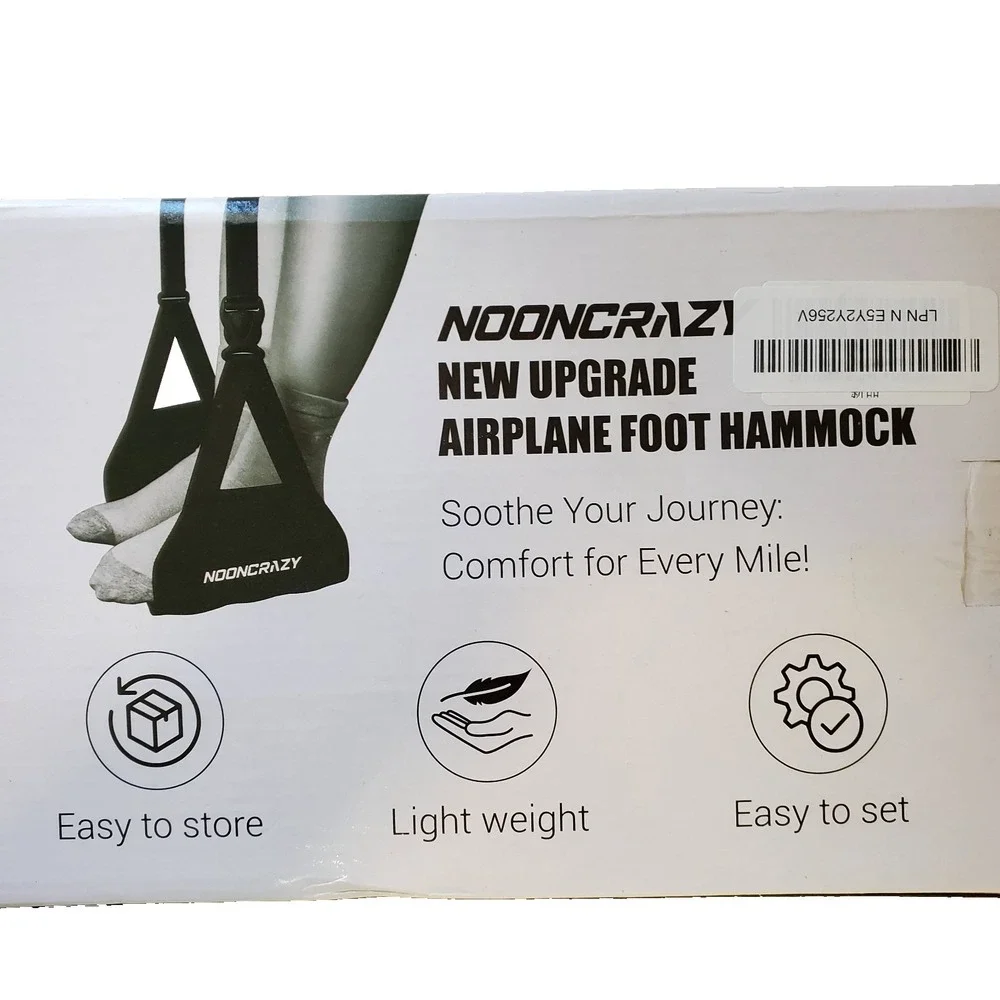 NoonCrazy Airplane Foot Hammock Black