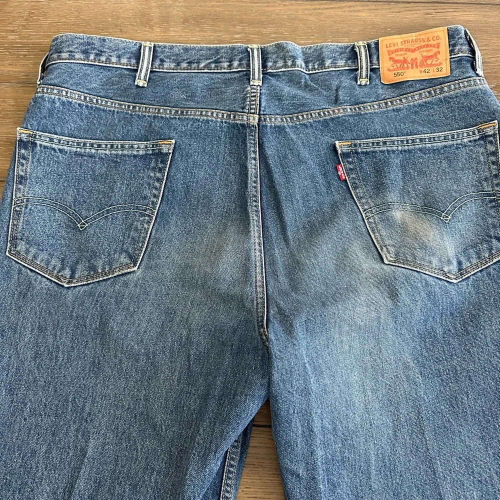 Levis worn stains