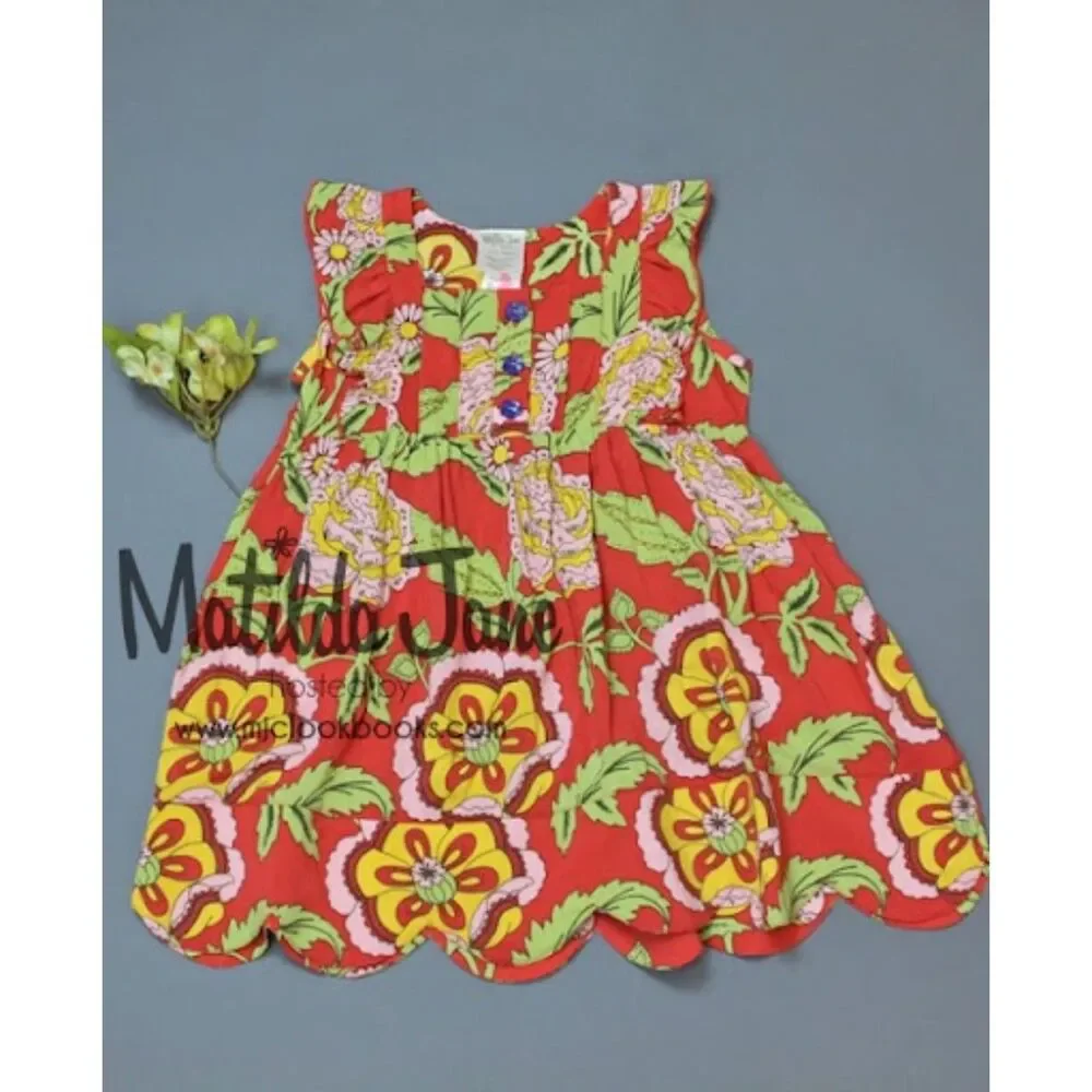 NEW Matilda Jane girls dress 2 2T Serendipity Lottery Loretta bubblegum red pink