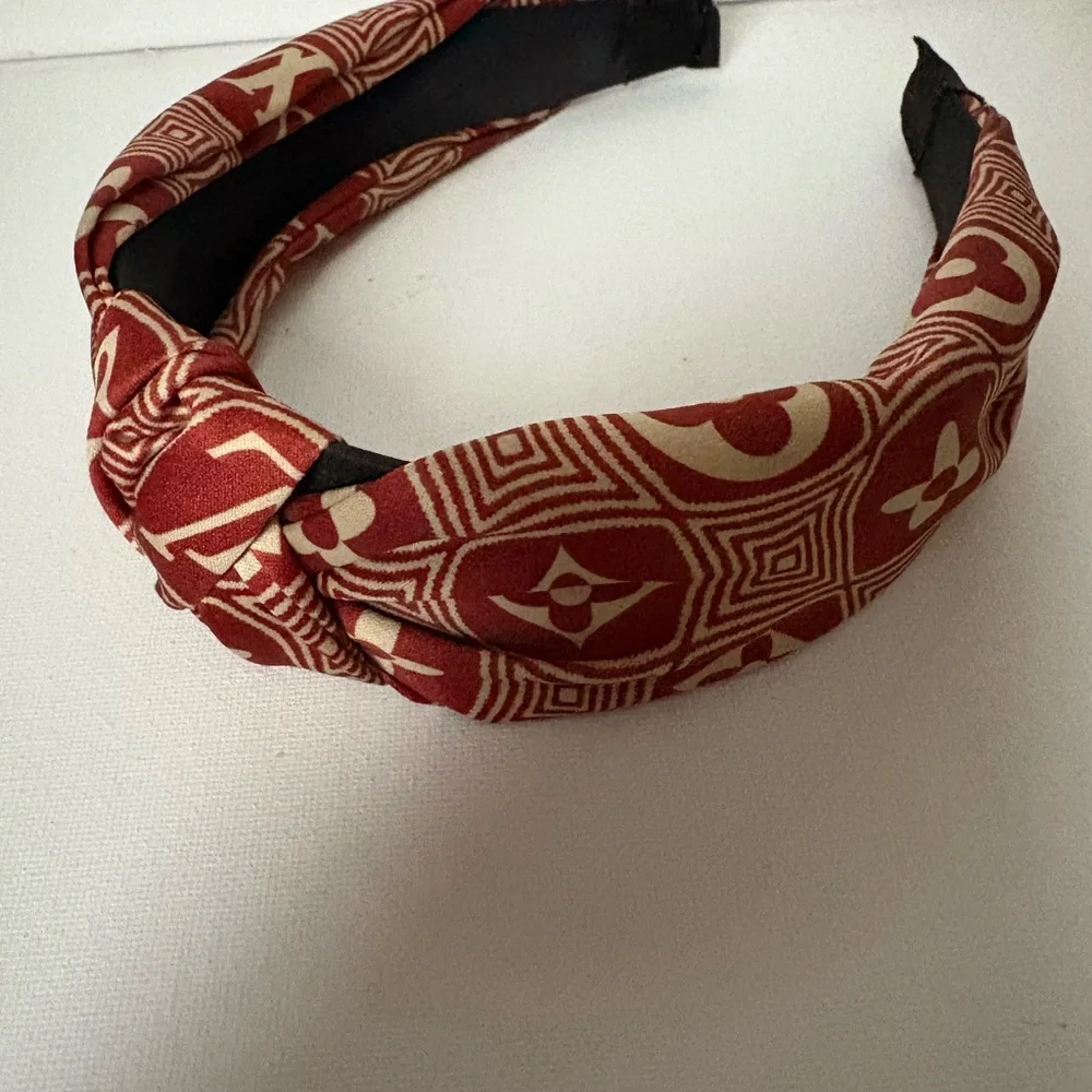 Fashion Red and Cream Headband