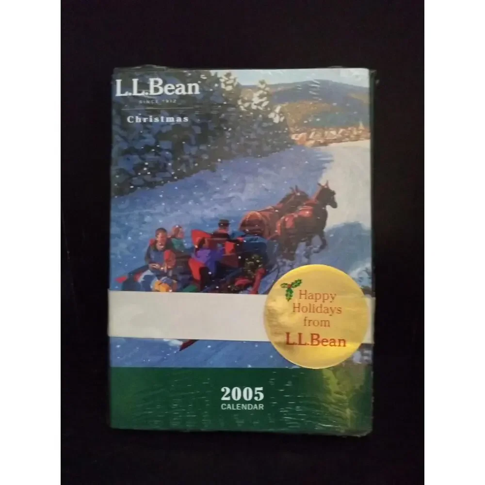 2005 L.L. Bean Christmas Calendar New Sealed With Ribbon ~ Shelf162h