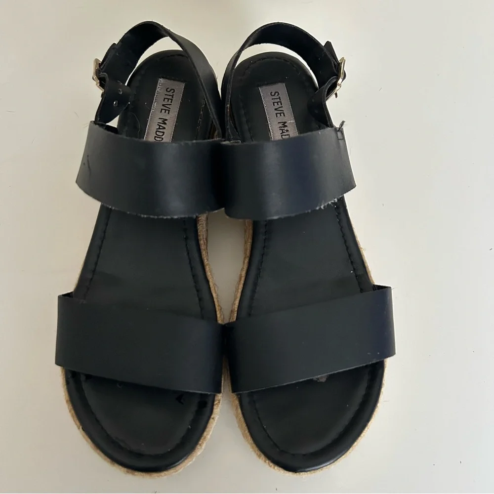 Steve Madden black leather