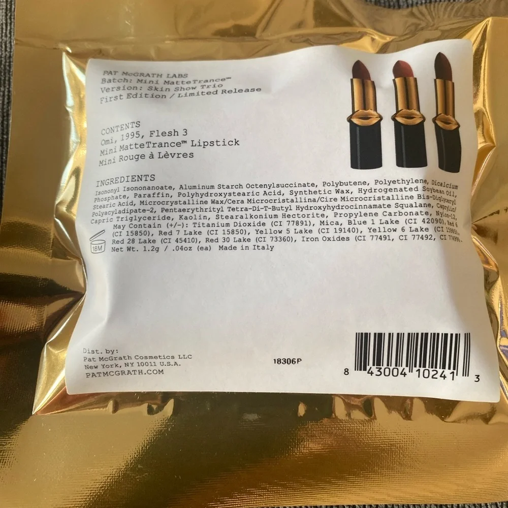 Pat McGrath Mini MatteTrance Lipstick Set - Skin Show Trio