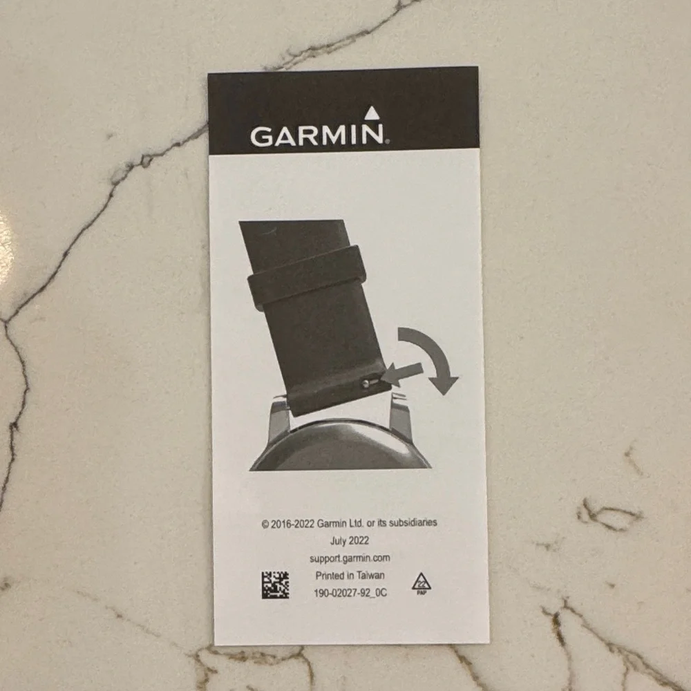 Garmin Black and Neon Yellow Watch Strap