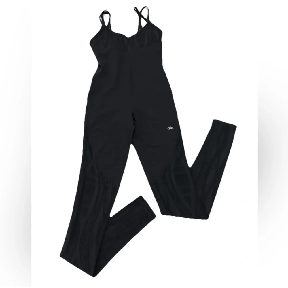 EUC Alo Siren Yoga & Dance Unitard Jumpsuit XS