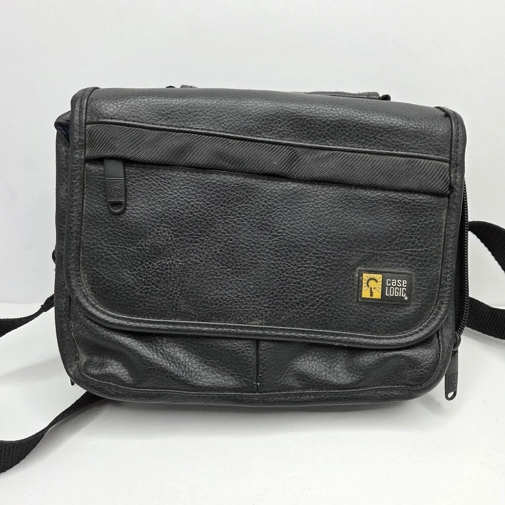 Case Logic Black Camera Bag Shoulder Strap Padded Organizer DSLR Film