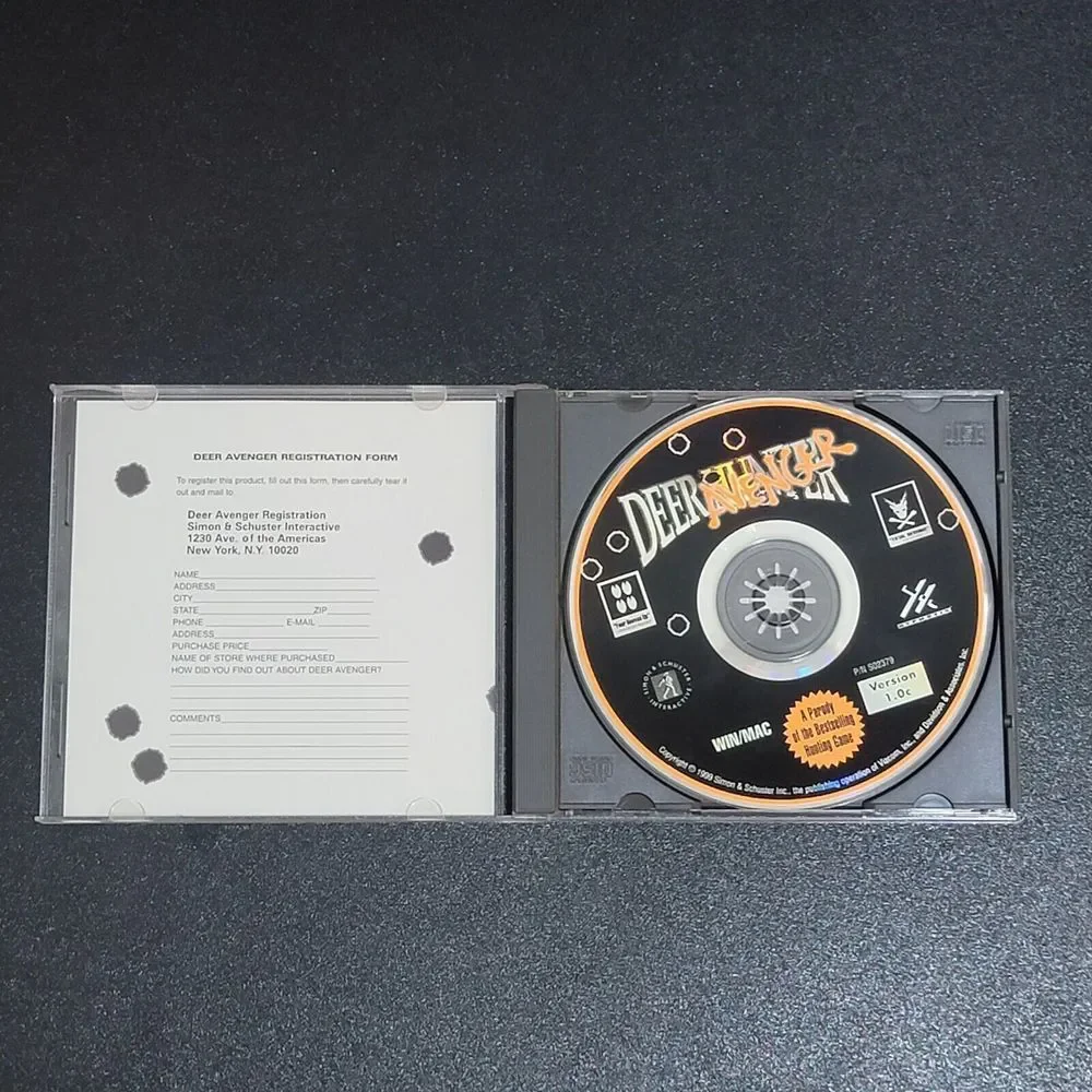 VTG PC CD-Rom 4‎ Games Carnivores / Atlantis / Deer Hunter / Hot Wheels Crash