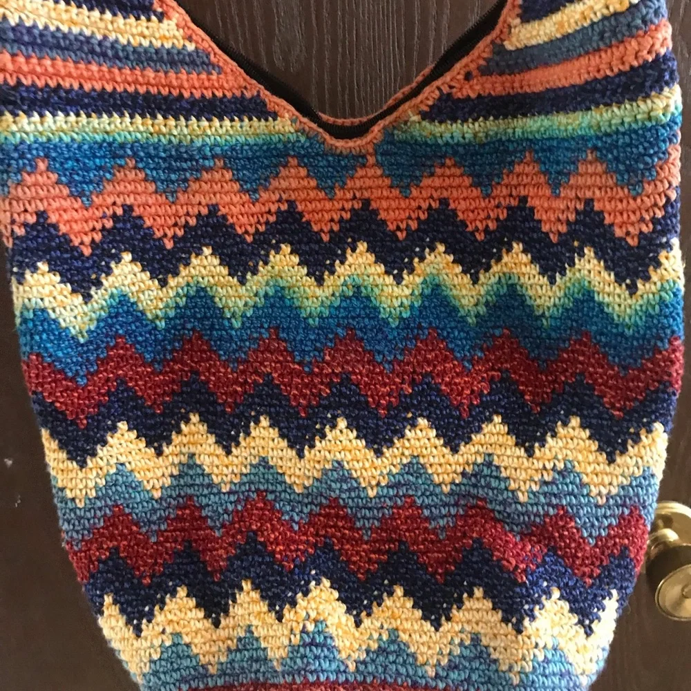Boho Hippie‎ Bucket Bag Purse Colorful