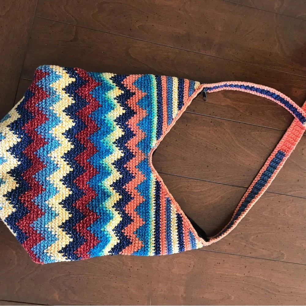 Boho Hippie‎ Bucket Bag Purse Colorful
