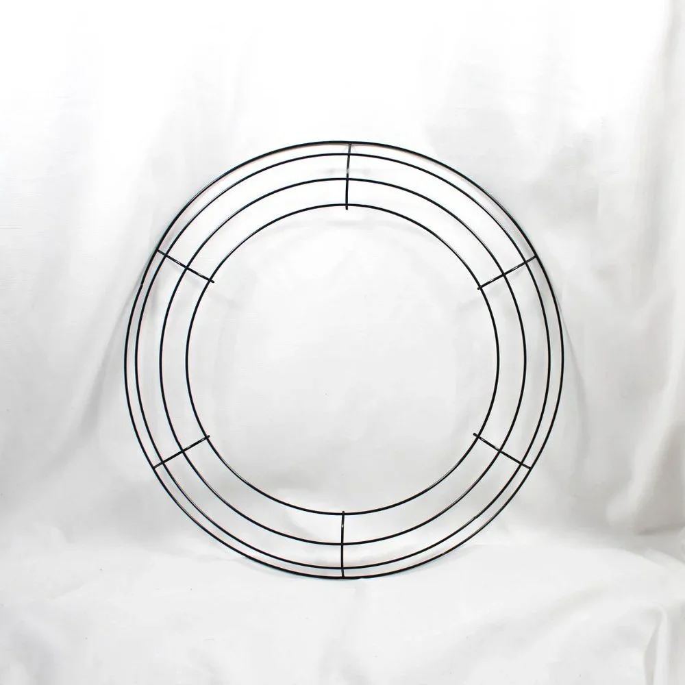 Wire Wreath Frame Crafts DIY 14 Inch Green Floral Wreath