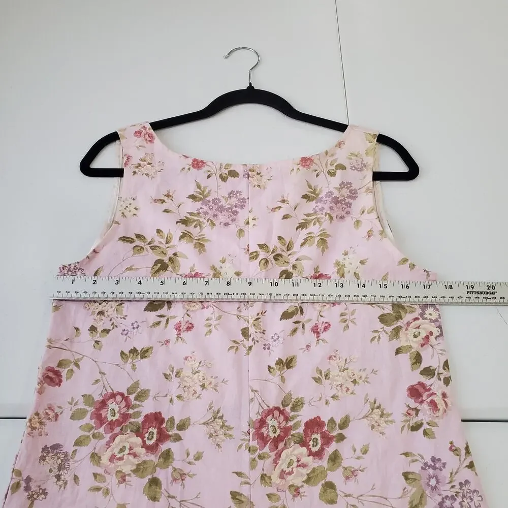 Reformation Jumpsuit Overall Small Pink Floral Wide Leg Garden Cottagecore Linen