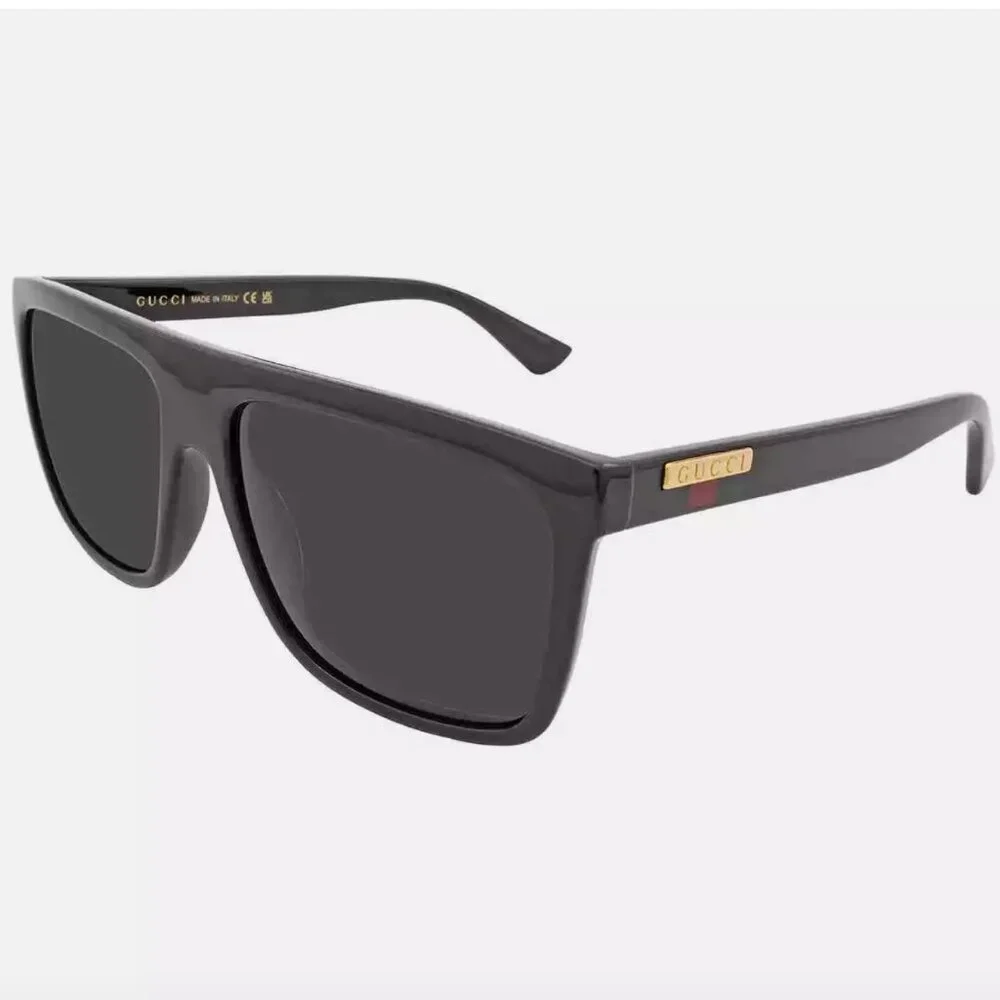 Gucci Mens Stamp Grey Sunglasses