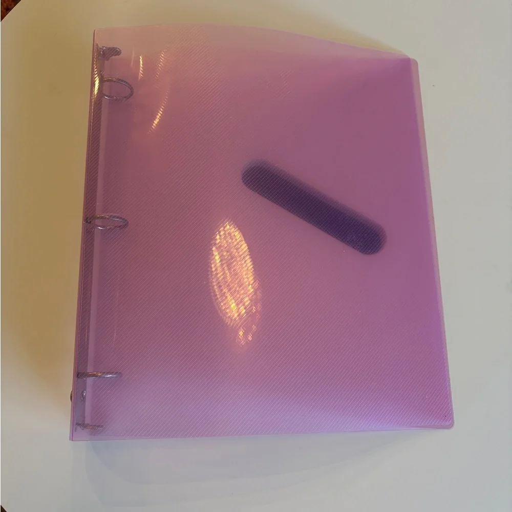 Teal and Pink Binder Set