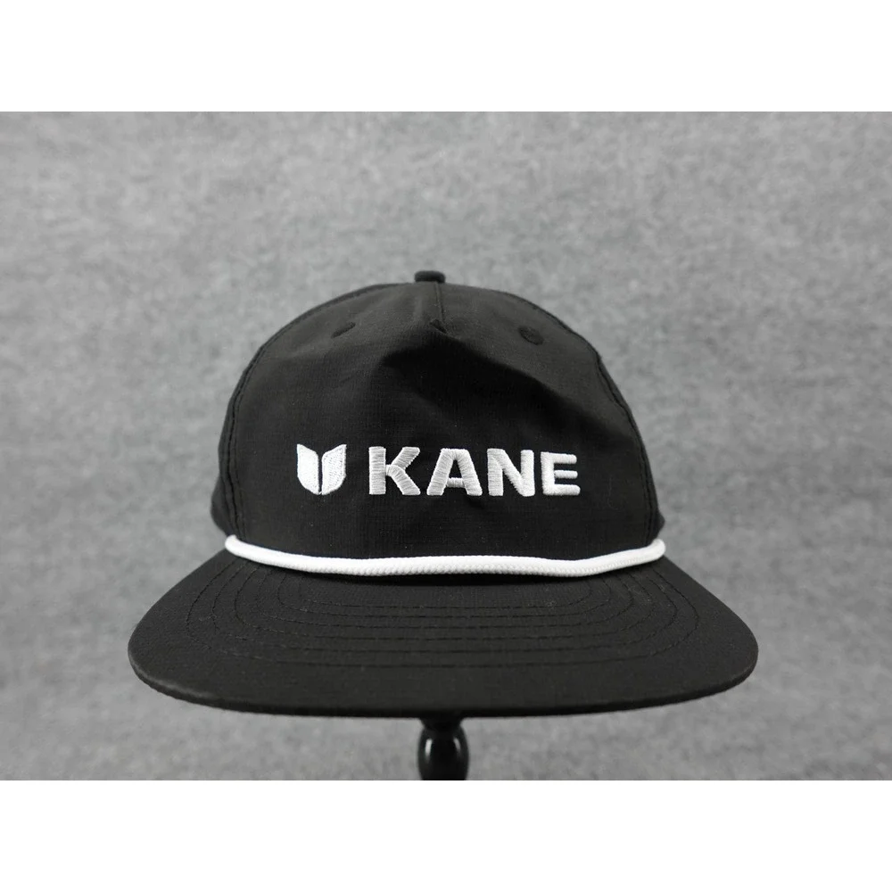 Kane Footwear Rope Hat Mens Black Snapback Style 4000 OS Embroidered Logo