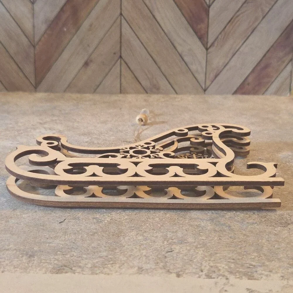 Unbranded unfinished sleigh