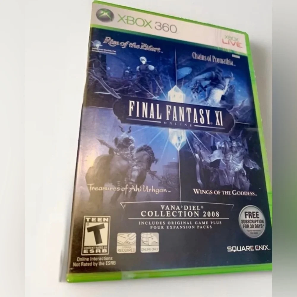 Final Fantasy XI 11 Vana'Diel Collection 4 in one XBOX 360 Game 2007 Tested