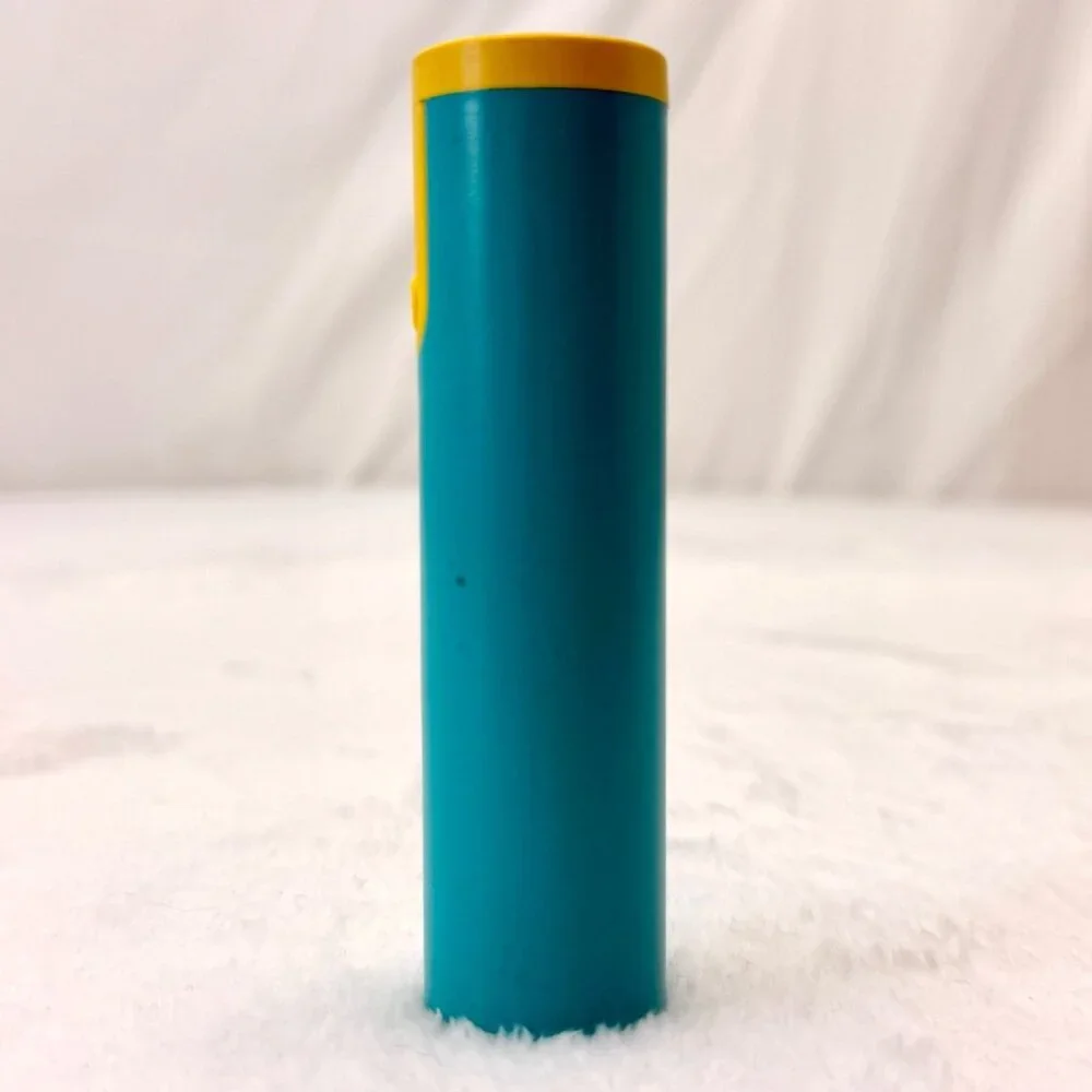 Power Bank Cylindrical Rod Model E1-07 USB A Back-Up Battery Teal Yellow