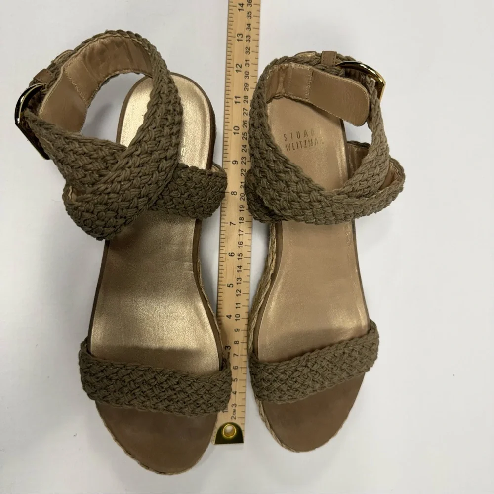 Stuart Weitzman crochet espadrille