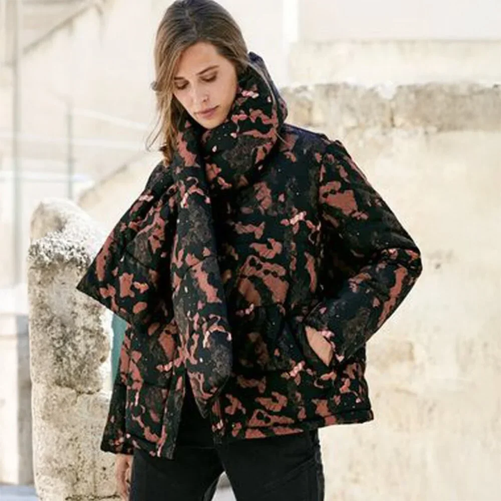 Peruvian Connection Mariposa Puffer Coat - sz Medium