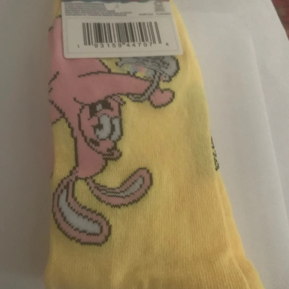 SpongeBob SquarePants Yellow and Pink Kids Socks
