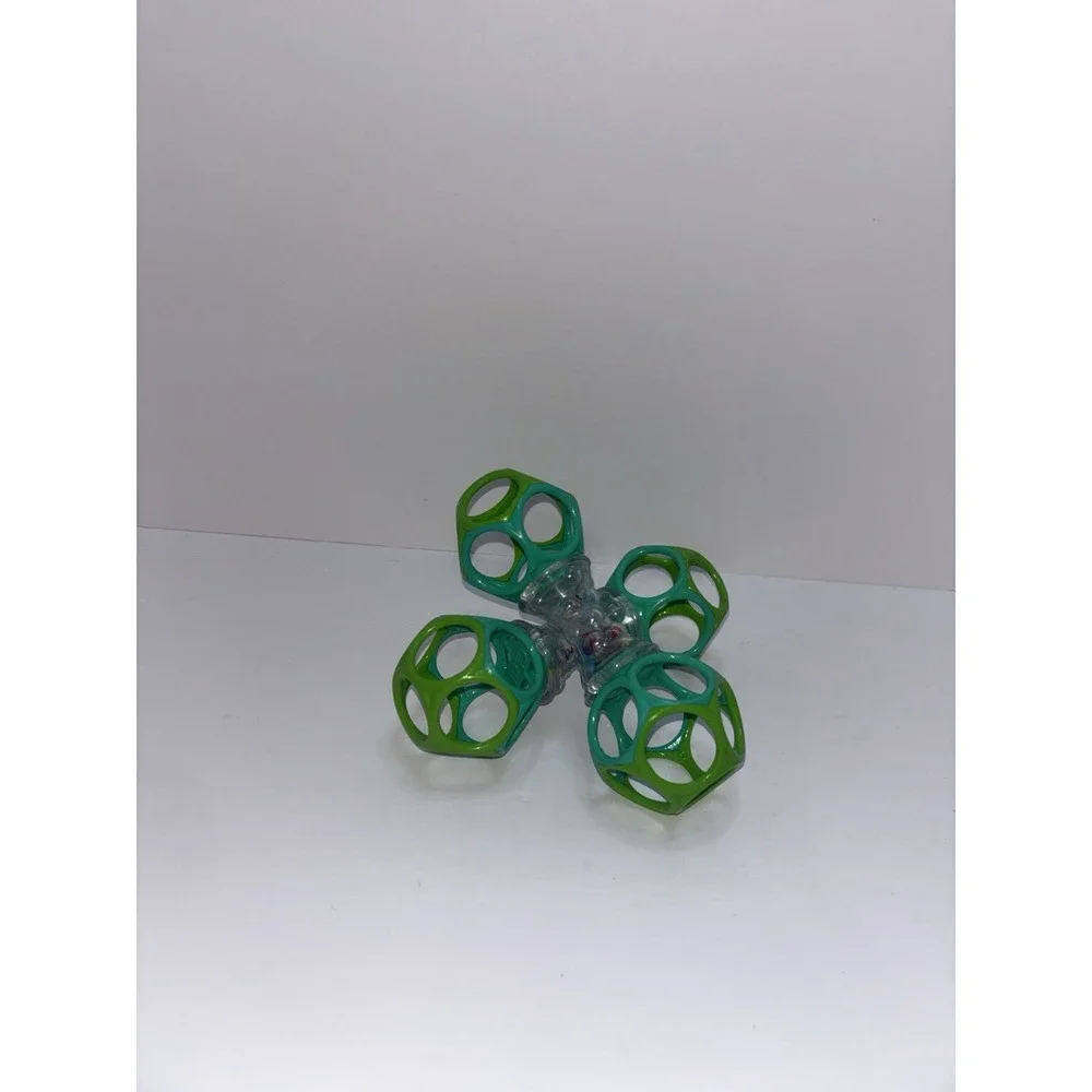 Set of 2 Bright Starts Oball Shaker Rattle Toys Ages Newborn Plus Teether Fun