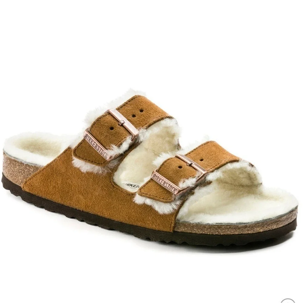 Birkenstocks Arizona Shearling Womens Sandal size 39