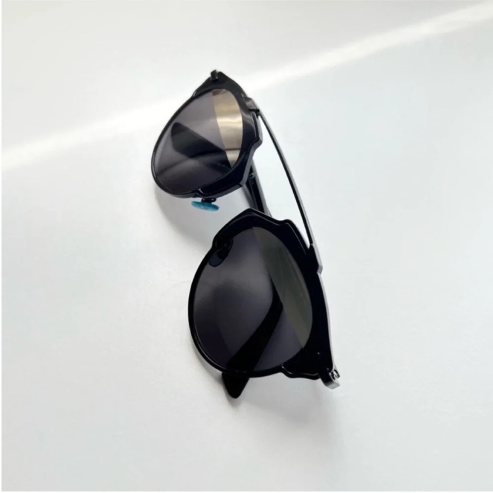 CHRISTIAN DIOR Designer SoReal Sunglasses Black/Silver