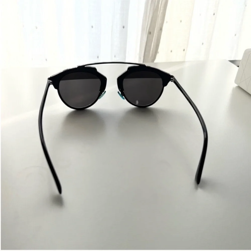 CHRISTIAN DIOR Designer SoReal Sunglasses Black/Silver