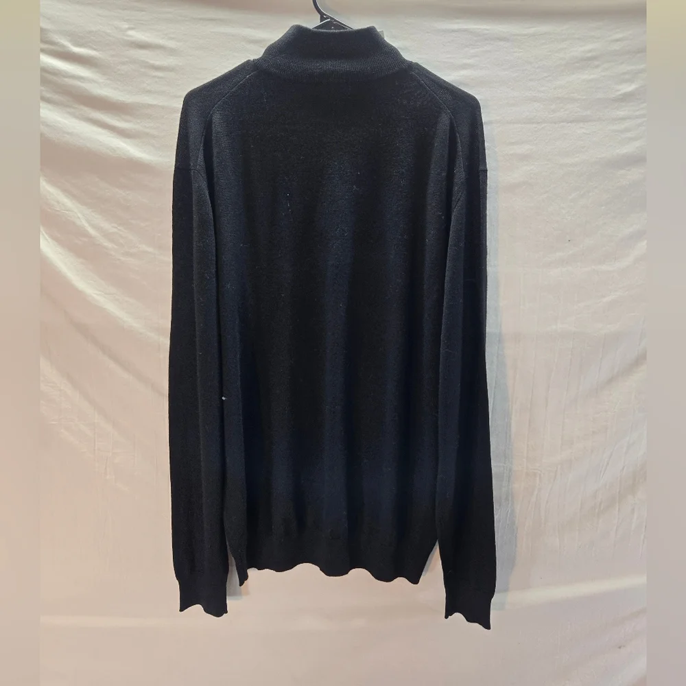 Collars and Co Men's 2XL Cashmere Touch Australian Merino 1/4 Zip Sweater New.