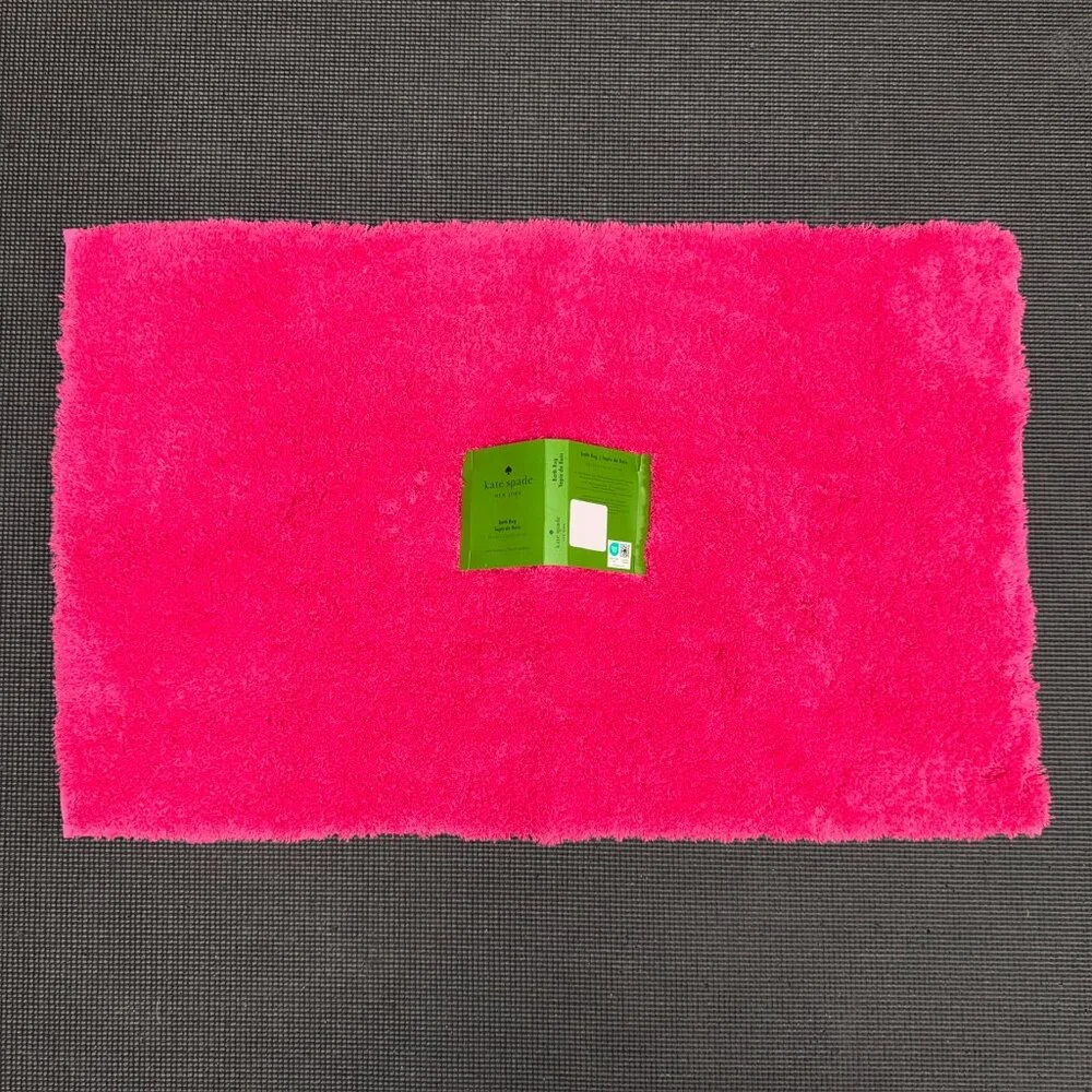 20 x 32 Kate Spade Snap Dragon Pink Fuchsia Bath Rug Mat Fuzzy Non Slip