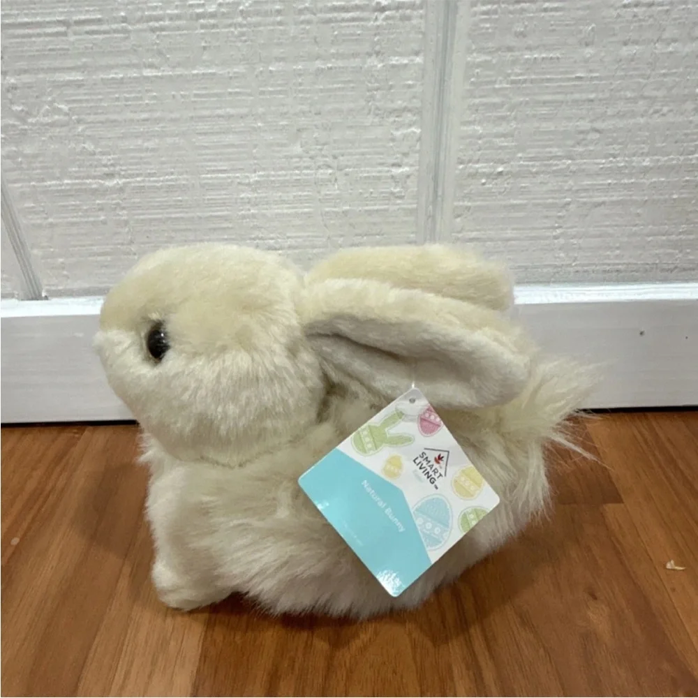 Smart Living Cream Plush Bunny Small Pet Toy