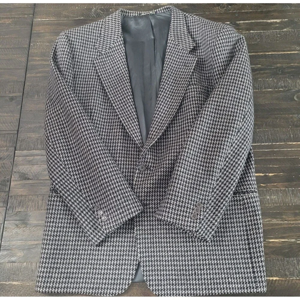 VALENTINO UOMO Made in Italy VTG Cashmere, Virgin Wool Blazer Jacket Size 44 R