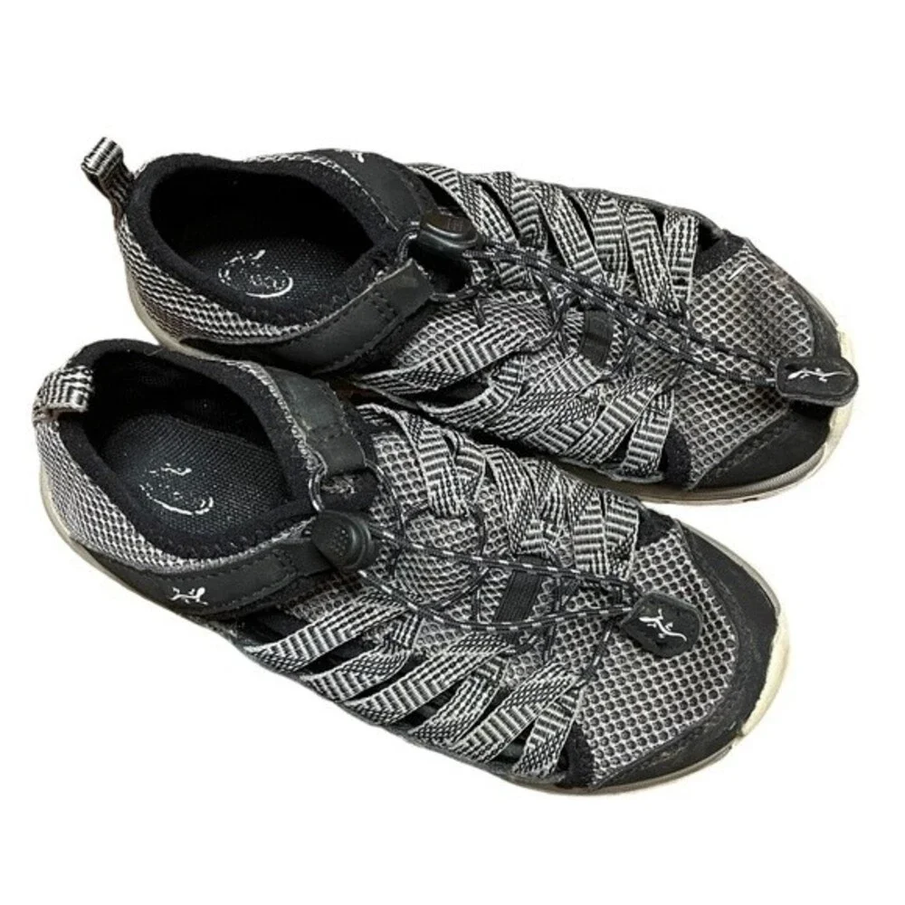 Chaco Youth J180047 'OutCross' Grey Black Outdoor Shoes Youth Size 2